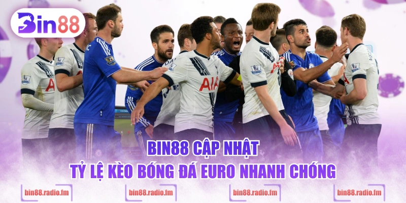 BIN88 cập nhật tỷ lệ kèo bóng đá Euro nhanh chóng